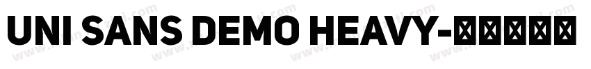 uni sans demo heavy字体转换